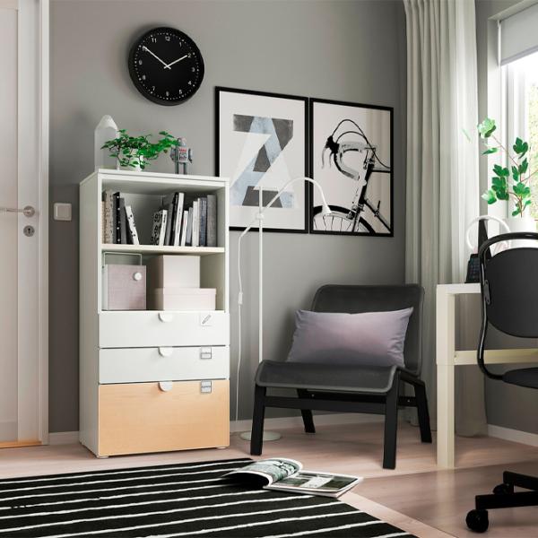 Комод Ikea Smastad/Platsa 123 x 60 x 42см / МДФ / Белый-Береза photo 4