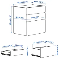 Комод Ikea Smastad/Platsa 63 x 60 x 42см / МДФ / Светло-зеленый photo 4