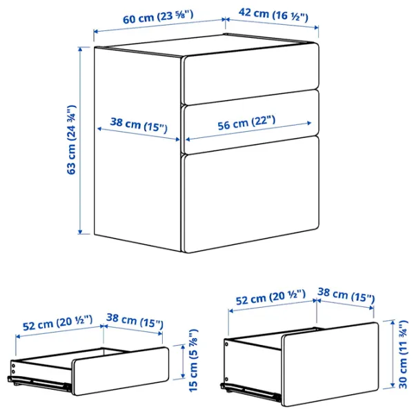 Comodă Ikea Smastad/Platsa 63 x 60 x 42 / MDF / Purple photo 4