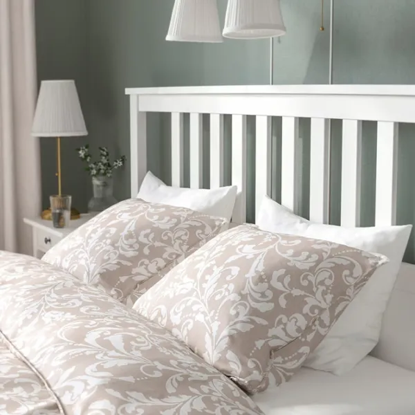 Pat Ikea Hemnes Lindbaden 160 x 200 cm / Masiv / White photo 4 Pat Ikea Hemnes Lindbaden 160 x 200 cm / Masiv / White photo 4