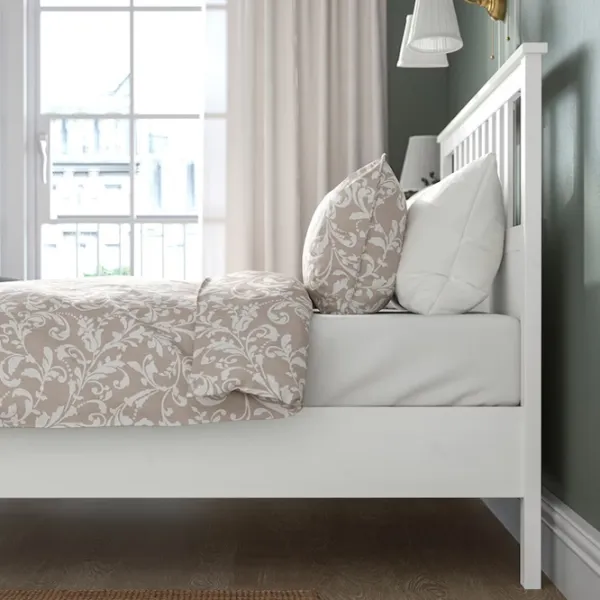 Pat Ikea Hemnes Lindbaden 160 x 200 cm / Masiv / White photo 5 Pat Ikea Hemnes Lindbaden 160 x 200 cm / Masiv / White photo 5
