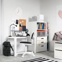 Comodă Ikea Smastad/Platsa 123 x 60 x 57 / MDF / Alb photo 2