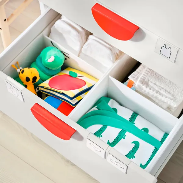 Comodă Ikea Smastad/Platsa 123 x 60 x 57 / MDF / Alb photo 4