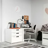 Comodă Ikea Smastad/Platsa 63 x 60 x 55 / MDF / Alb photo 3