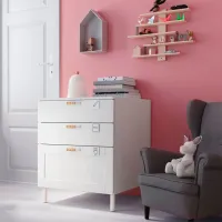 Комод Ikea Smastad/Platsa 63 x 60 x 55см / МДФ / Белый photo 2