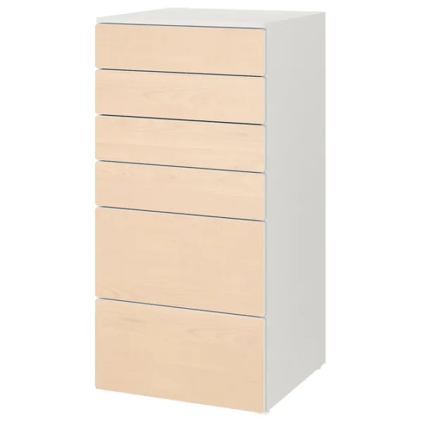 Comodă Ikea Smastad/Platsa 123 x 60 x 55 / MDF / Birch photo 1