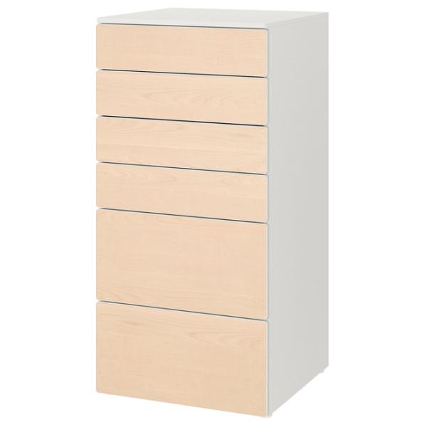Comodă Ikea Smastad/Platsa 123 x 60 x 55 / MDF / Birch photo 1