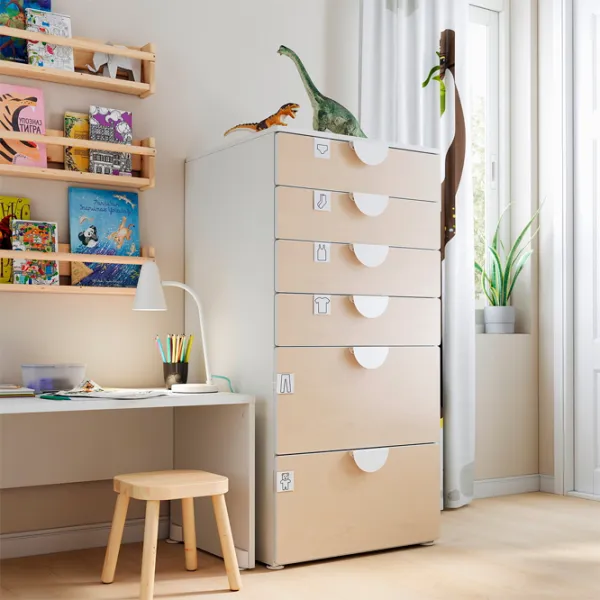 Comodă Ikea Smastad/Platsa 123 x 60 x 55 / MDF / Birch photo 2