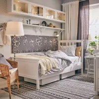 Кровать Ikea Hemnes Lindbaden 90 x 200 см / Массив / Белый photo 4