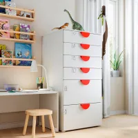 Comodă Ikea Smastad/Platsa 123 x 60 x 55 / MDF / Alb photo 3