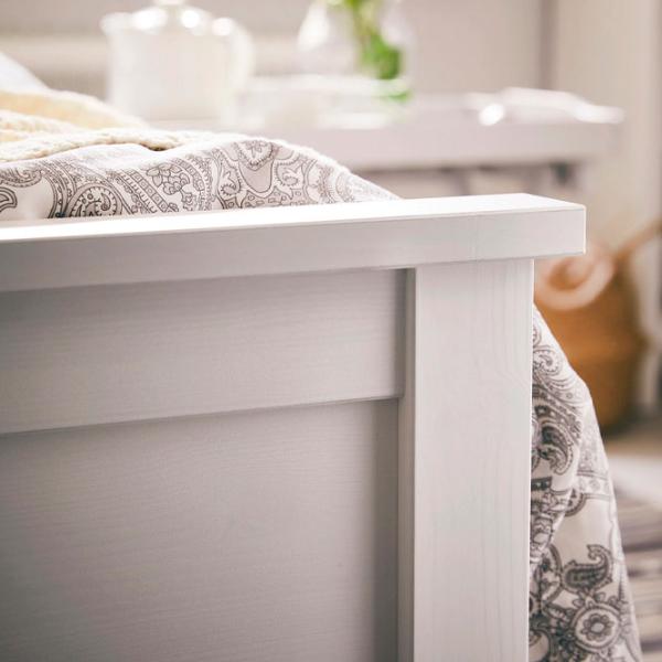 Pat Ikea Hemnes Lindbaden 180 x 200 cm / Masiv / White photo 4 Pat Ikea Hemnes Lindbaden 180 x 200 cm / Masiv / White photo 4