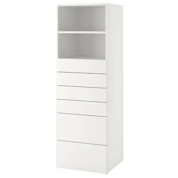 Comodă Ikea Smastad/Platsa 181 x 60 x 57 / MDF / Alb photo 1