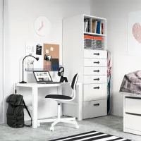 Comodă Ikea Smastad/Platsa 181 x 60 x 57 / MDF / Alb photo 2