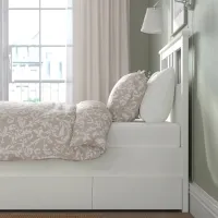 Pat Ikea Hemnes Lindbaden 2 90 x 200 cm / Masiv / White photo 6