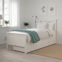 Pat Ikea Hemnes Lindbaden 2 90 x 200 cm / Masiv / White photo 7