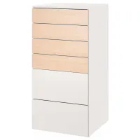 Комод Ikea Smastad/Platsa 123 x 60 x 57см / МДФ / Белый-Береза