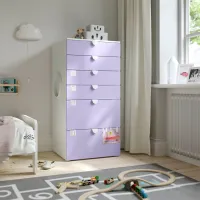 Comodă Ikea Smastad/Platsa 123 x 60 x 57 / MDF / Purple photo 2