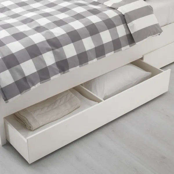 Кровать Ikea Hemnes Lindbaden 4 160 x 200 см / Массив / Белый photo 10 Кровать Ikea Hemnes Lindbaden 4 160 x 200 см / Массив / Белый photo 10