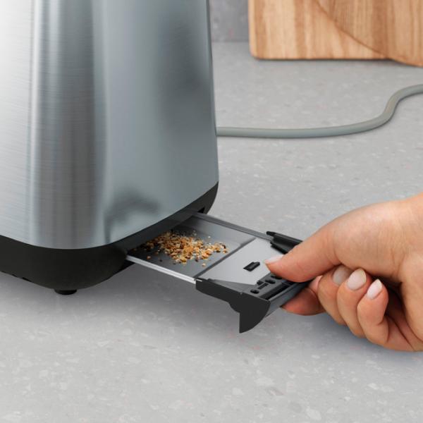 Toster Electrolux E3T1-3ST Mecanic / 800 W / Silver photo 4