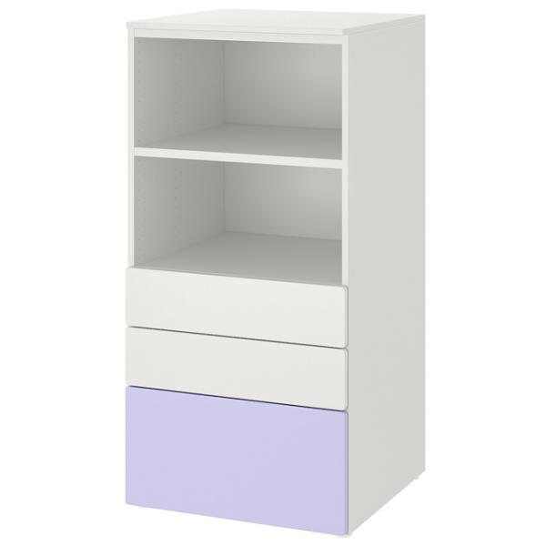 Комод Ikea Smastad/Platsa 123 x 60 x 57см / МДФ / Белый-Фиолетовый photo 1