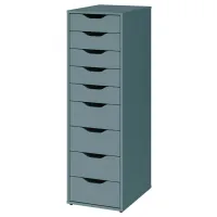 Comodă Ikea Alex 116 x 36 x 48 / MDF / Sur-turcoaz