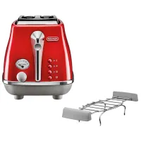 Toster DeLonghi CTOC 2103 R Mecanico-electronic / 900 W / Red photo 2