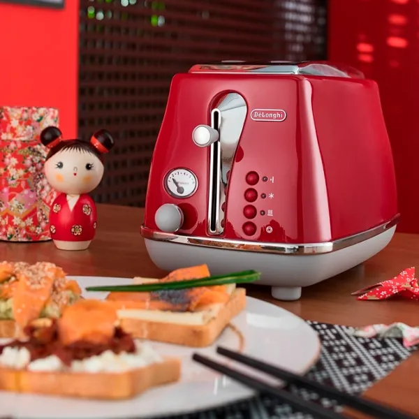 Toster DeLonghi CTOC 2103 R Mecanico-electronic / 900 W / Red photo 4