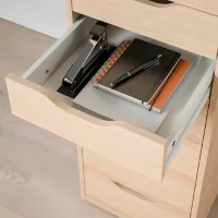 Comodă Ikea Alex 116 x 36 x 48 / MDF / Stejar photo 2