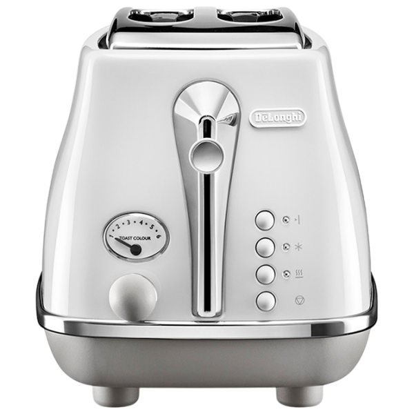Тостер DeLonghi CTOC 2103 W Механико-электронный / 900 Вт / Белый photo 1
