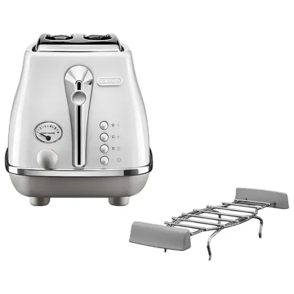 Тостер DeLonghi CTOC 2103 W Механико-электронный / 900 Вт / Белый photo 2