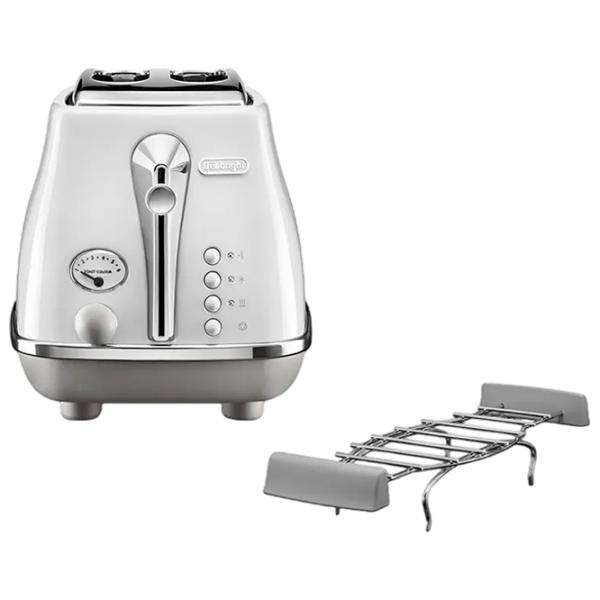Тостер DeLonghi CTOC 2103 W Механико-электронный / 900 Вт / Белый photo 2
