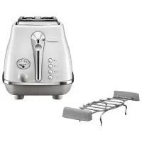 Toster DeLonghi CTOC 2103 W Mecanico-electronic / 900 W / White photo 2
