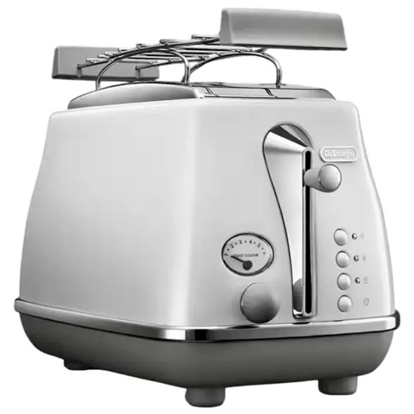 Тостер DeLonghi CTOC 2103 W Механико-электронный / 900 Вт / Белый photo 5