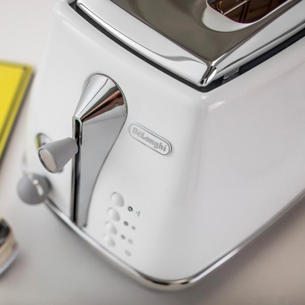 Тостер DeLonghi CTOC 2103 W Механико-электронный / 900 Вт / Белый photo 6