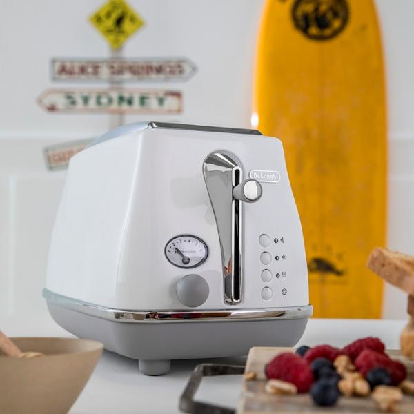 Тостер DeLonghi CTOC 2103 W Механико-электронный / 900 Вт / Белый photo 7