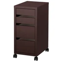 Комод Ikea Micke 75 x 35 x 50см / МДФ / Черно-коричневый