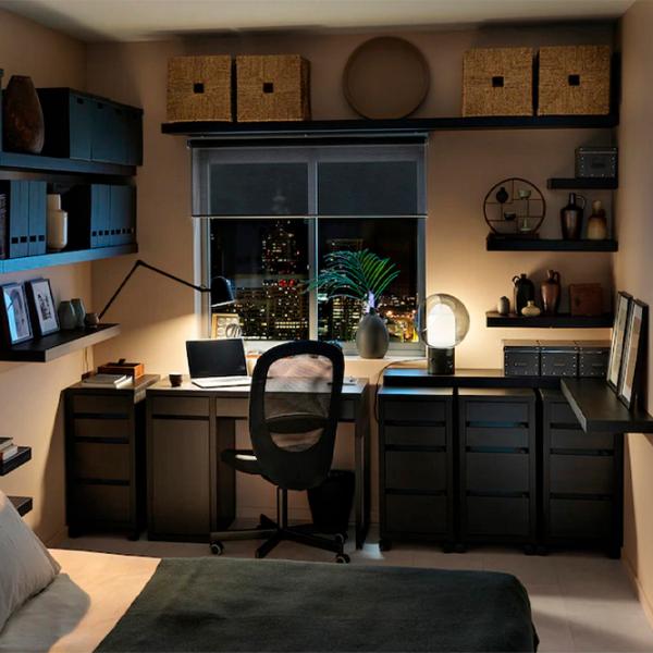 Комод Ikea Micke 75 x 35 x 50см / МДФ / Черно-коричневый photo 3 Комод Ikea Micke 75 x 35 x 50см / МДФ / Черно-коричневый photo 3