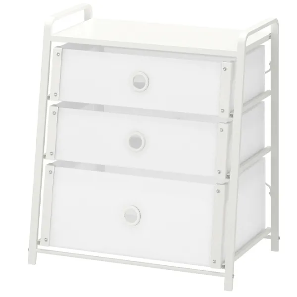 Comodă Ikea Lote 62 x 55 x 36 / Plastic / Alb photo 1