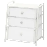 Comodă Ikea Lote 62 x 55 x 36 / Plastic / Alb