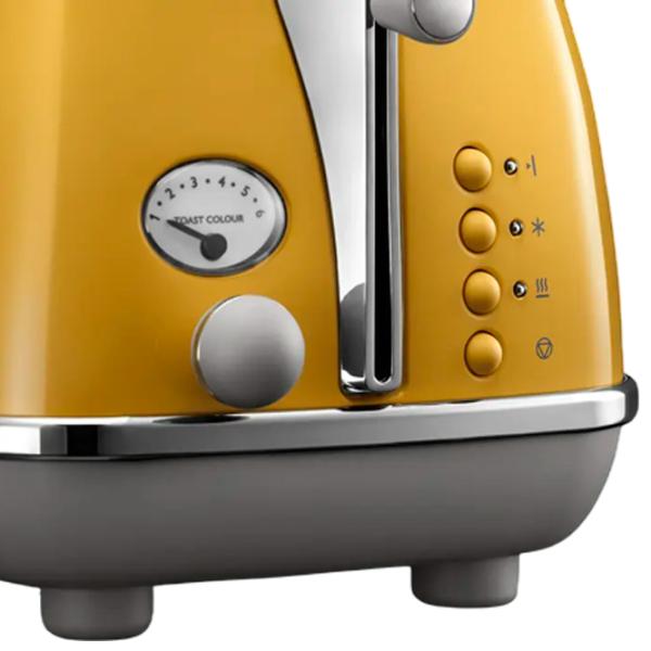 Тостер DeLonghi CTOC 2103 Y Механико-электронный / 900 Вт / Желтый photo 2
