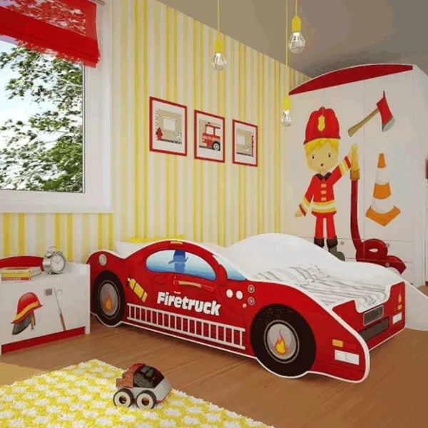 Детский мебельный набор Happy Babies FireFighter 21 White Red / унисекс photo 1