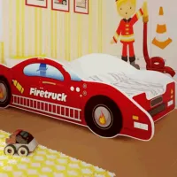 Set de mobilă pentru copii Happy Babies FireFighter 20 White Red / unisex