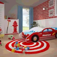 Детский мебельный набор Happy Babies FireFighter 20 White Red / унисекс photo 3