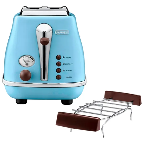 Toster DeLonghi CTOV 2103 AZ Mecanic / 900 W / Sky Blue photo 3