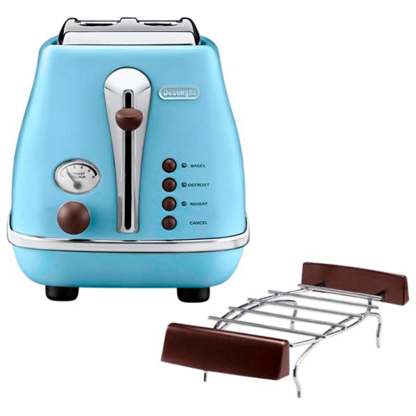 Toster DeLonghi CTOV 2103 AZ Mecanic / 900 W / Sky Blue photo 3