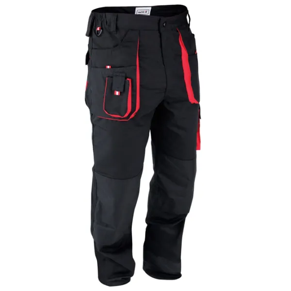 Pantaloni de lucru pentru bărbați Yato YT8027 48 - 50 / Black photo 1 Pantaloni de lucru pentru bărbați Yato YT8027 48 - 50 / Black photo 1