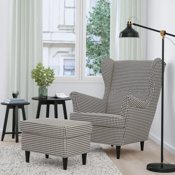 Fotoliu moale Ikea Strandmon White / Stofă  photo 2 Fotoliu moale Ikea Strandmon White / Stofă  photo 2