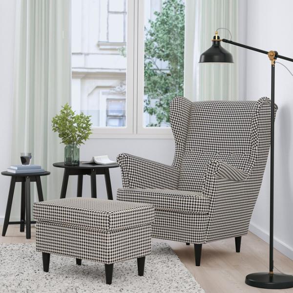 Fotoliu moale Ikea Strandmon White / Stofă  photo 2 Fotoliu moale Ikea Strandmon White / Stofă  photo 2