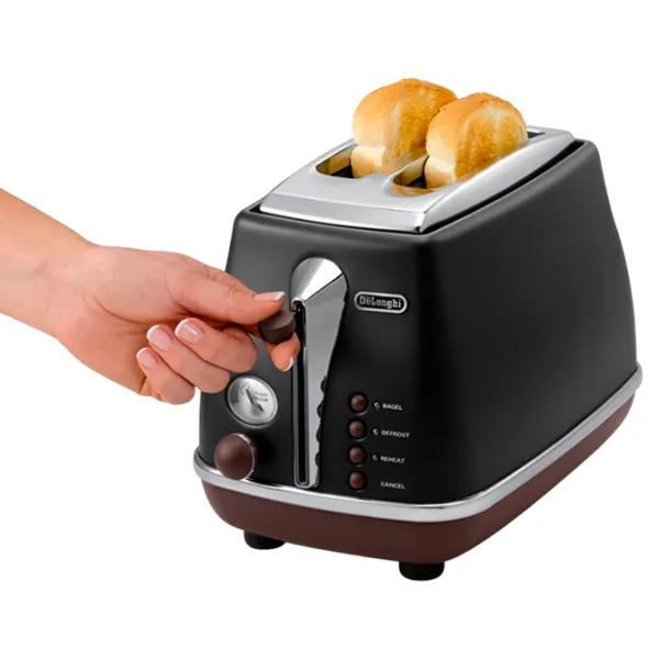 Toster DeLonghi CTOV 2103 BK Mecanic / 900 W / Black photo 5