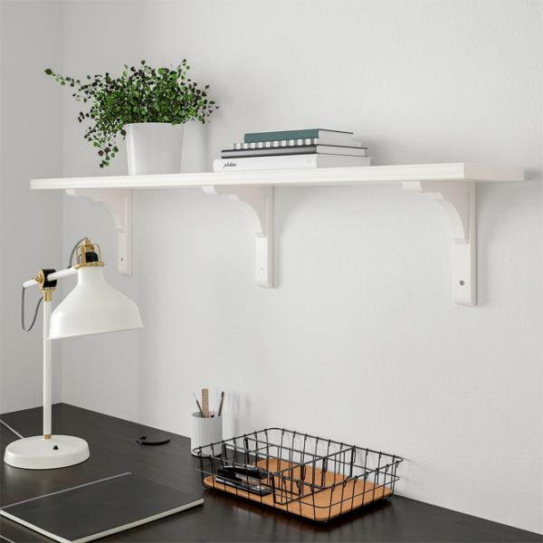 Полка Ikea Bergshult/Ramshult ДСП / Белый photo 2